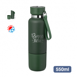 Bouteille isotherme TREK 550ml - VERTE