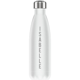 Gourde aluminium 500 mL personnalisable avec Texte et Photo · Petite  bouteille d'eau isotherme transportable